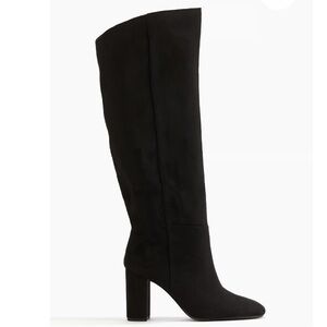 H&M Knee-High Heeled Black Boots